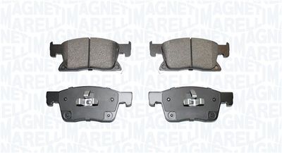 Комплект тормозных колодок, дисковый тормоз MAGNETI MARELLI 363916060919