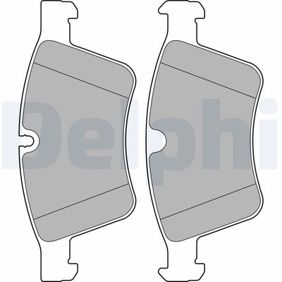 Bremžu uzliku kompl., Disku bremzes DELPHI LP2139