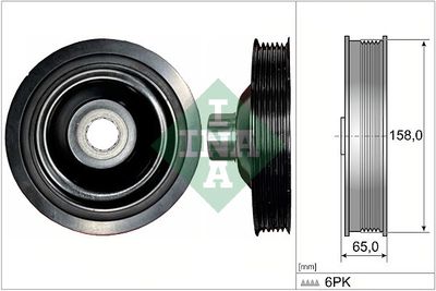 Ременный шкив, коленчатый вал Schaeffler INA 544 0175 10
