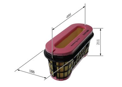 Gaisa filtrs BOSCH F 026 400 725