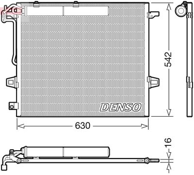 Конденсатор, кондиционер DENSO DCN17057