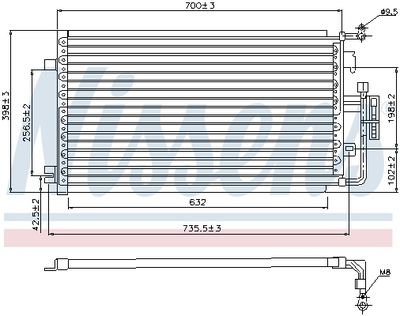 Конденсатор, кондиционер NISSENS 94846