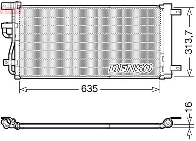 Конденсатор, кондиционер DENSO DCN15007