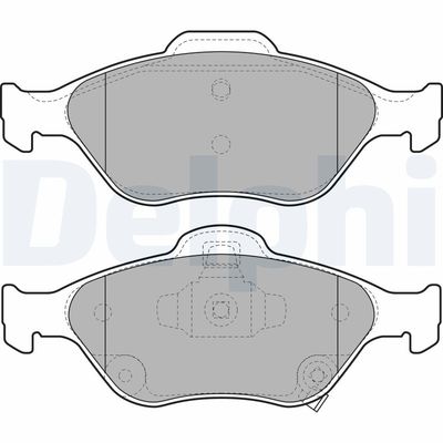 Комплект тормозных колодок, дисковый тормоз DELPHI LP2005