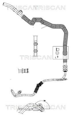 Гидравлический шланг, рулевое управление TRISCAN 8516 29088