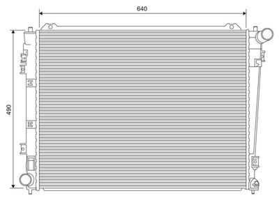 Radiators, Motora dzesēšanas sistēma VALEO 701619