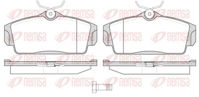 Bremžu uzliku kompl., Disku bremzes REMSA 0704.10