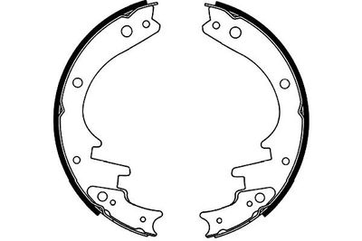 Bremžu loku komplekts KAVO PARTS KBS-3911