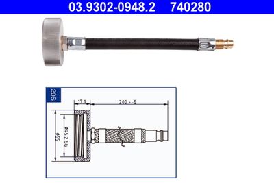 Штуцер для удаления воздуха ATE 03.9302-0948.2