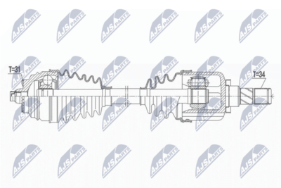 Приводной вал NTY NPW-BM-164