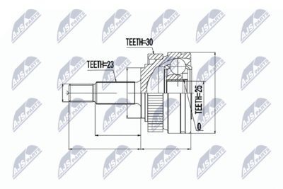 Šarnīru komplekts, Piedziņas vārpsta NTY NPZ-RE-011