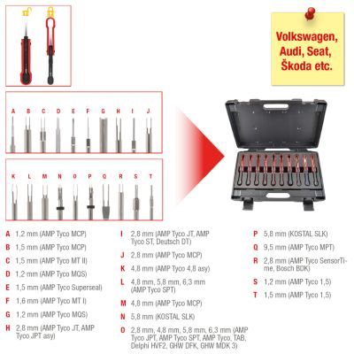 Noņemšanas instrumentu komplekts KS TOOLS 154.0165