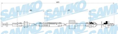 Трос, управление сцеплением SAMKO C0455C