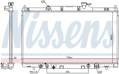 Radiators, Motora dzesēšanas sistēma NISSENS 68606