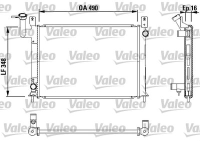 Radiators, Motora dzesēšanas sistēma VALEO 730406