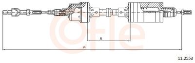 Трос, управление сцеплением COFLE 11.2553
