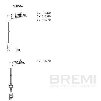 Augstsprieguma vadu komplekts BREMI 800/257