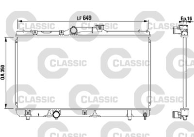 Radiators, Motora dzesēšanas sistēma VALEO 231441