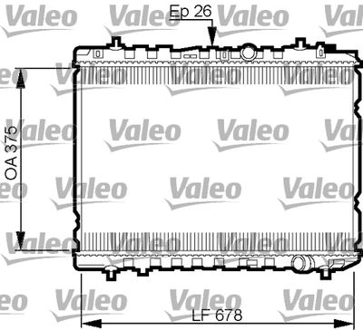 Radiators, Motora dzesēšanas sistēma VALEO 735526