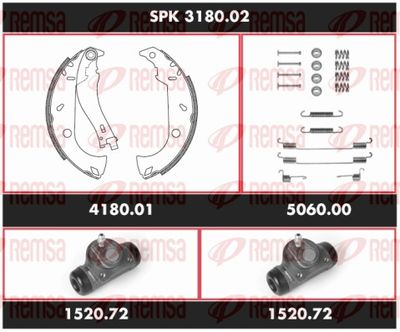 Bremžu komplekts, Trumuļu bremzes REMSA SPK 3180.02