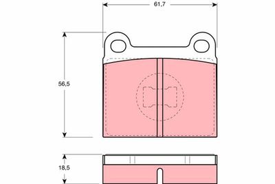 Комплект тормозных колодок, дисковый тормоз TRW GDB663