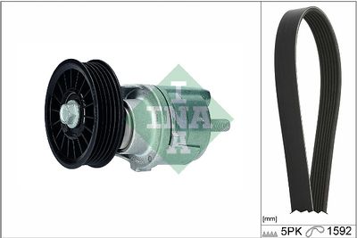 Ķīļrievu siksnu komplekts Schaeffler INA 529 0161 10