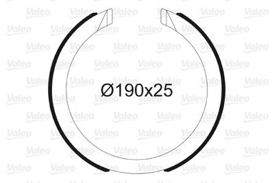 Bremžu loku kompl., Stāvbremze VALEO 564197