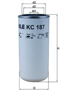 Топливный фильтр KNECHT KC 187