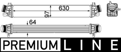 Интеркулер MAHLE CI 259 000P