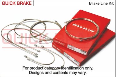 Bremžu sistēmas cauruļvadu komlplekts QUICK BRAKE CU-OP043