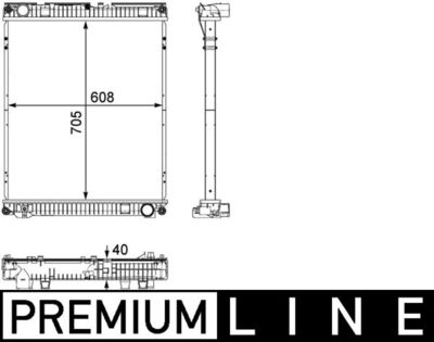 Radiators, Motora dzesēšanas sistēma MAHLE CR 784 000P