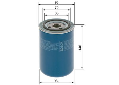 Degvielas filtrs BOSCH 1457434407