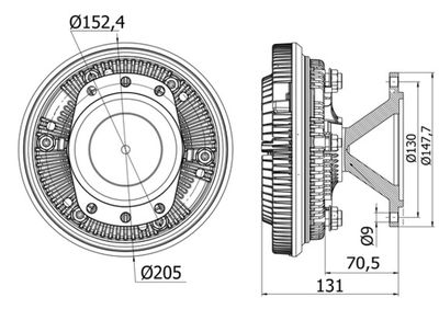 Sajūgs, Radiatora ventilators MAHLE CFC 42 000S
