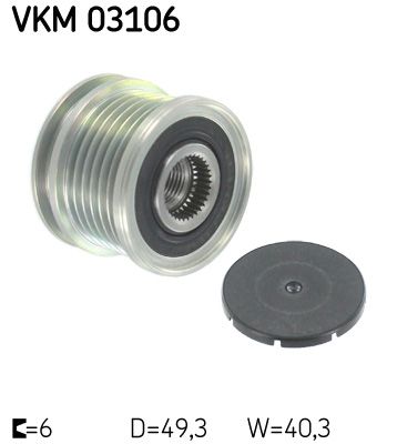 Механизм свободного хода генератора SKF VKM 03106