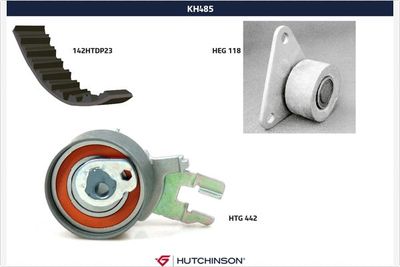 Комплект ремня ГРМ HUTCHINSON KH 485