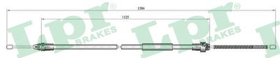 Тросик, cтояночный тормоз LPR C0400B