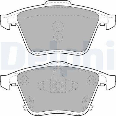 Комплект тормозных колодок, дисковый тормоз DELPHI LP2025