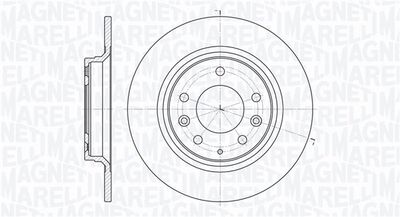 Тормозной диск MAGNETI MARELLI 361302040718