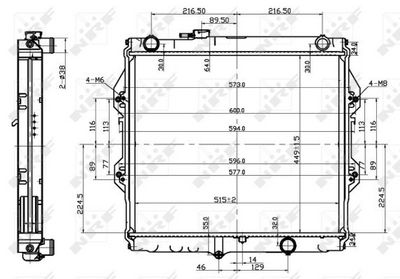 NRF 53151 Radiators, Motora dzesēšanas sistēma