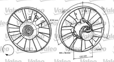 Ventilators, Motora dzesēšanas sistēma VALEO 696057