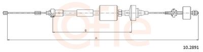 Трос, управление сцеплением COFLE 92.10.2891