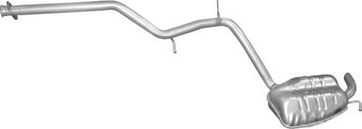 Глушитель выхлопных газов конечный POLMO 13.81