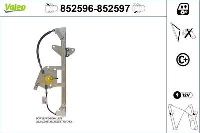 Стеклоподъемник VALEO 852596