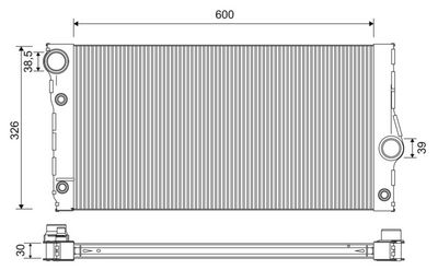 Radiators, Motora dzesēšanas sistēma VALEO 701271