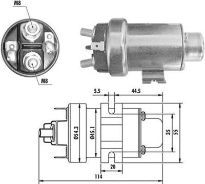 Ievilcējrelejs, Starteris MAGNETI MARELLI 940113050021