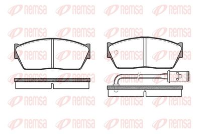 Bremžu uzliku kompl., Disku bremzes REMSA 0147.11