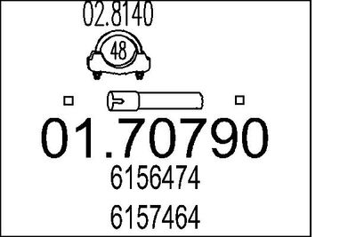 Труба выхлопного газа MTS 01.70790