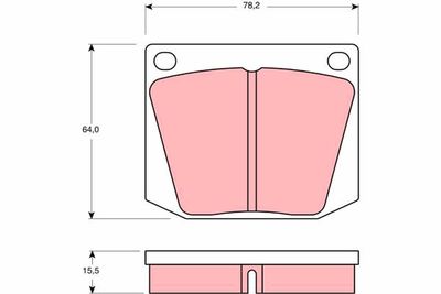 Bremžu uzliku kompl., Disku bremzes TRW GDB541
