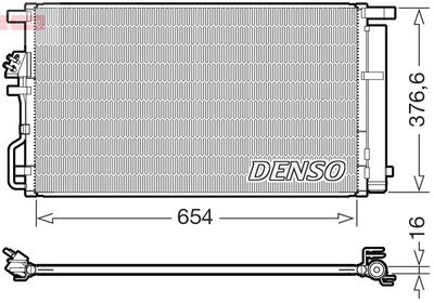 Конденсатор, кондиционер DENSO DCN43021