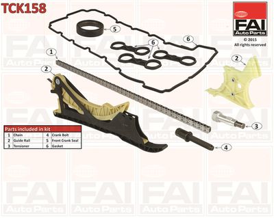 Комплект цели привода распредвала FAI AUTOPARTS TCK158